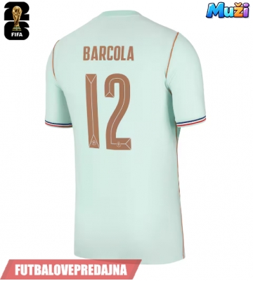 Lacne Muži Futbalové dres Francúzsko Bradley Barcola #12 MS 2026 Krátky Rukáv - Preč